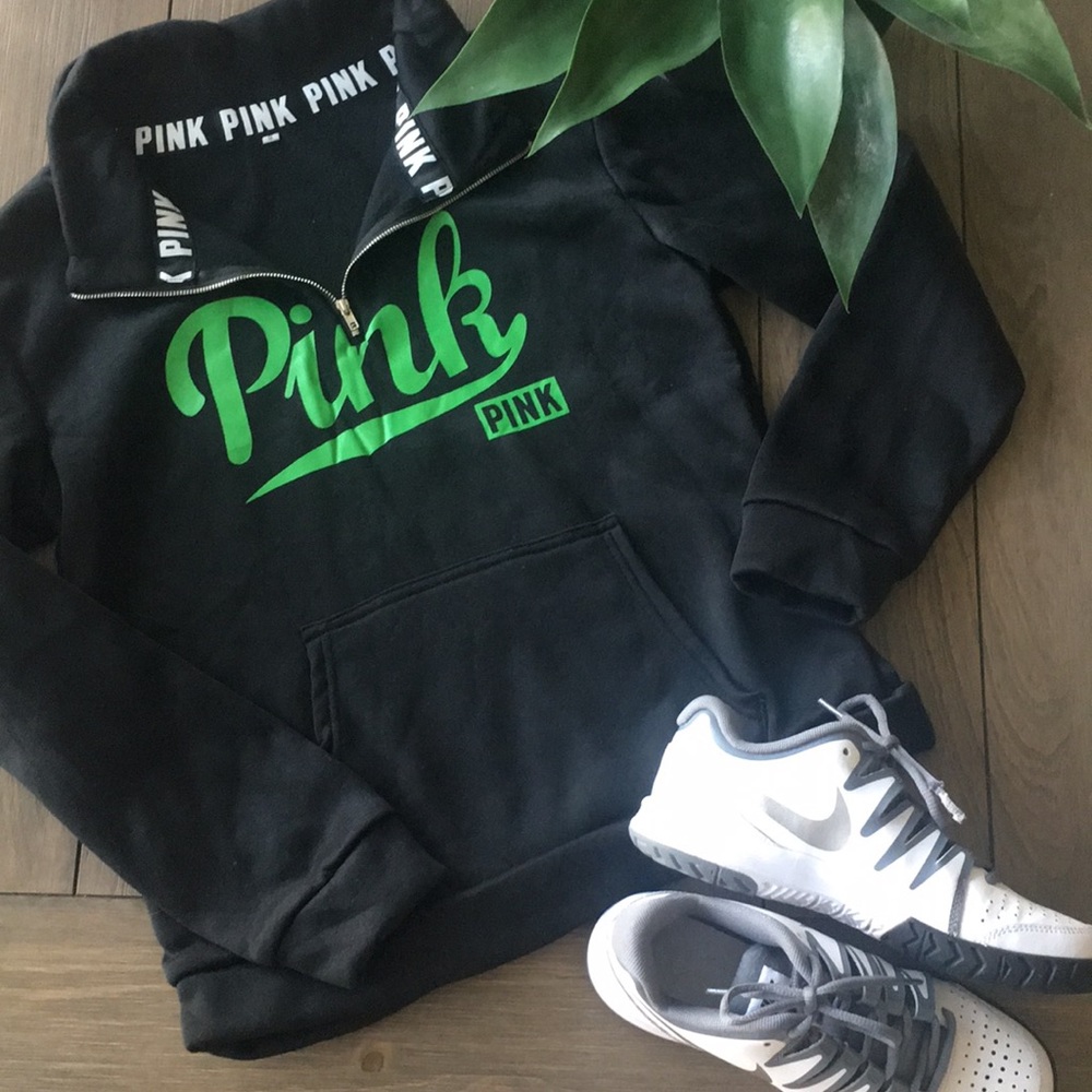 PINK quarter zip pullover